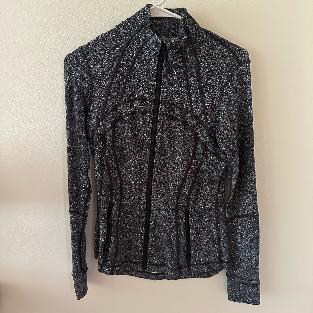 Lululemon Athletica Black and White Speckled Jacket